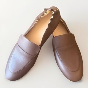 Everlane Shoes Womens Size 10 Brown Leather Loafers Slip On Made In Italy Flats